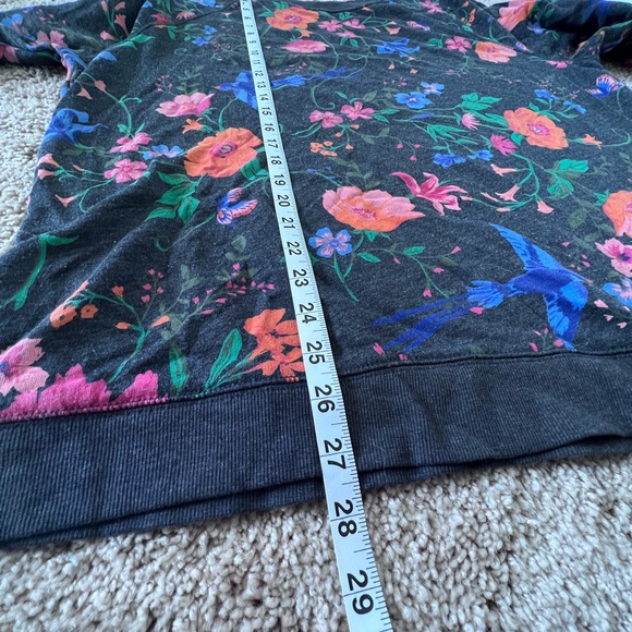 Floral Long Sleeve Crewneck Sweatshirt - Picture 4 of 4